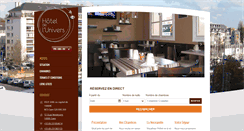 Desktop Screenshot of hoteldelunivers-caen.com