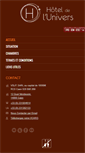 Mobile Screenshot of hoteldelunivers-caen.com